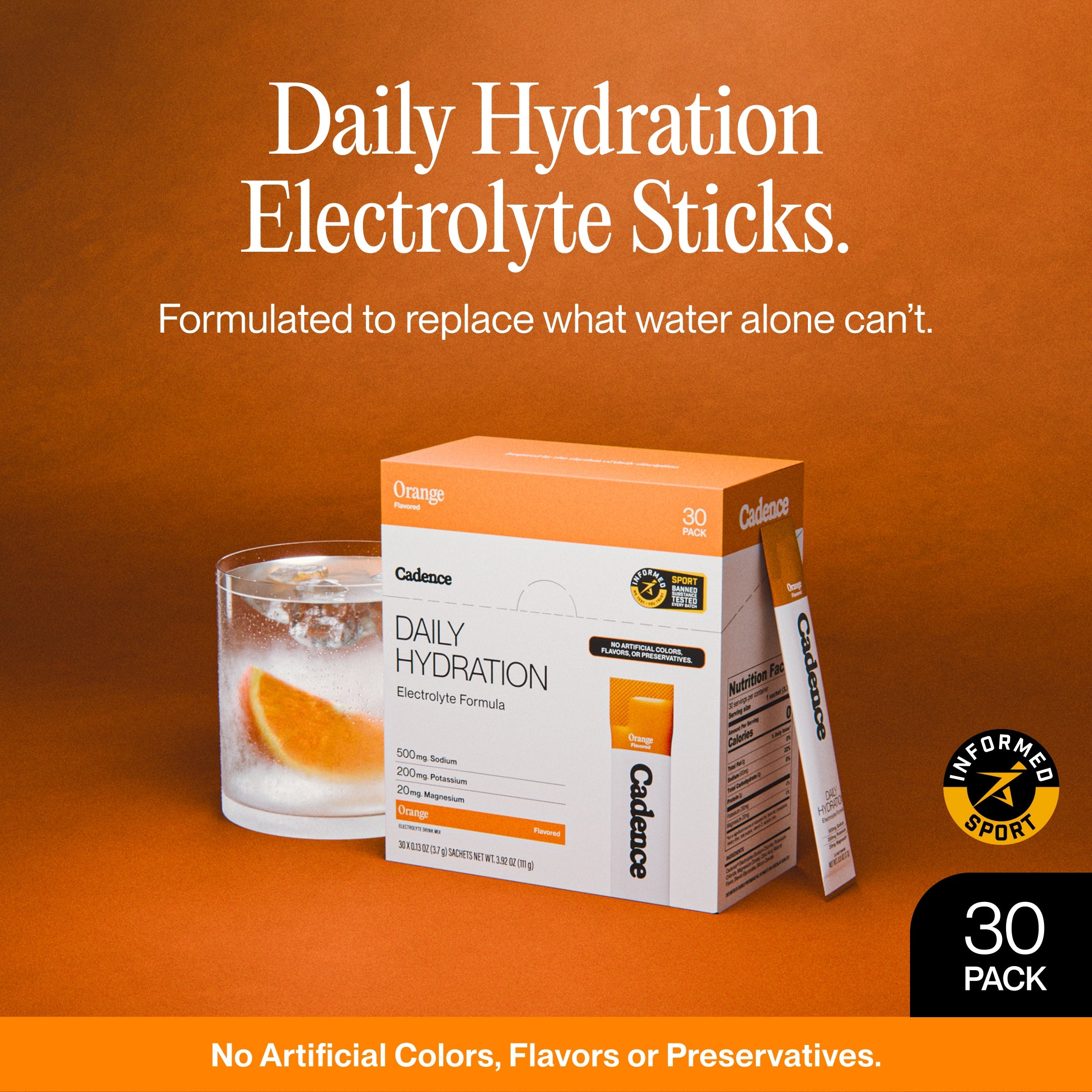Core Electrolyte Sachets | Orange 30-Pack – Cadence