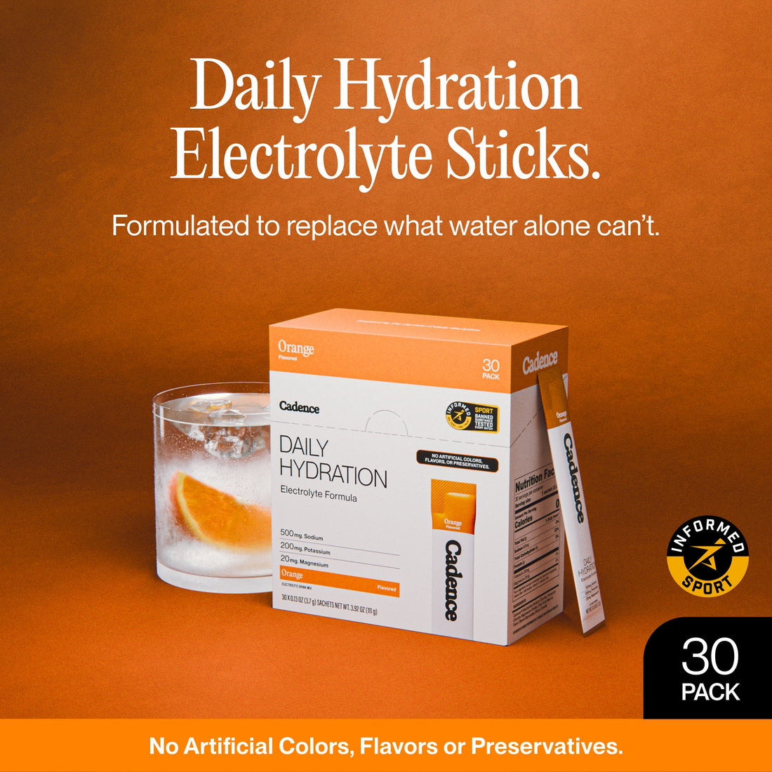 Daily Hydration Sticks - Orange