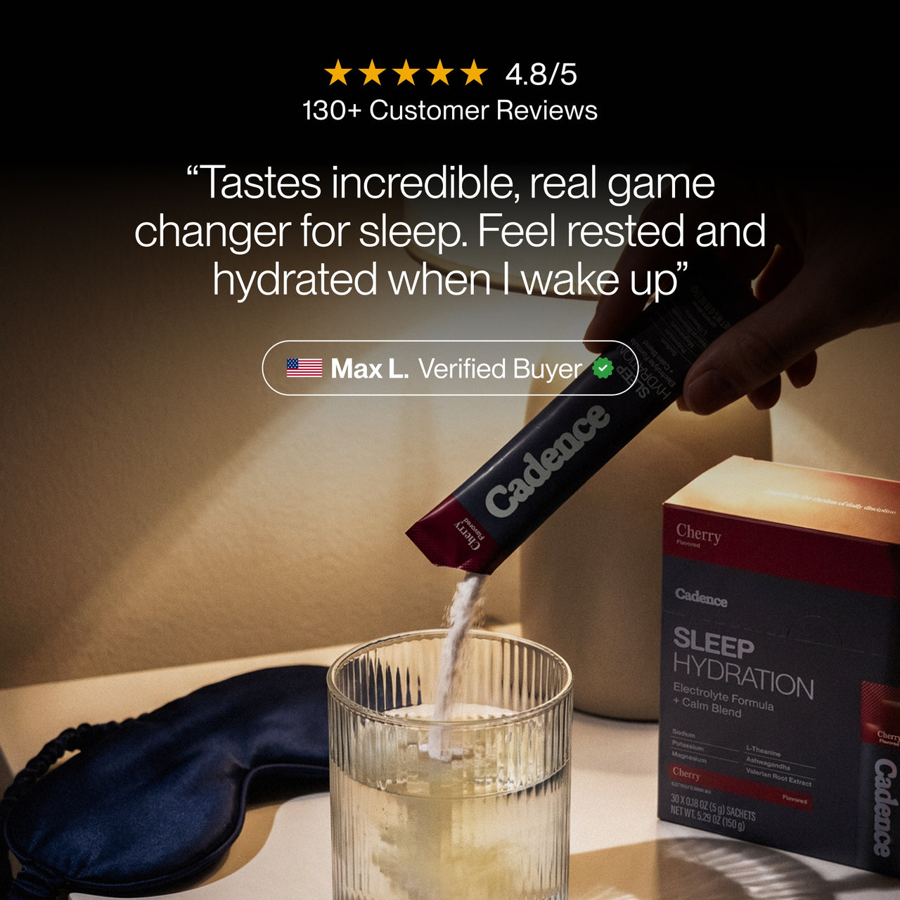 Sleep Hydration Sachets - Cherry